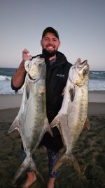 Jaun with 2x garricks caught at st lucia kzn natal north coast south africa..jpg